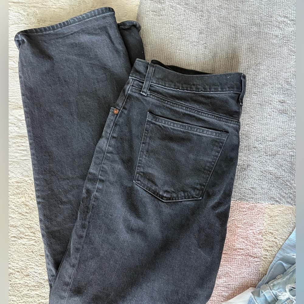 Abercrombie & Fitch High Rise Charcoal Jeans